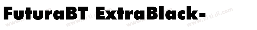 FuturaBT ExtraBlack字体转换